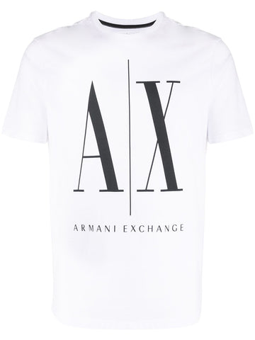 ARMANI EXCHANGE MACRO LOGO PRINTED T-SHIRT