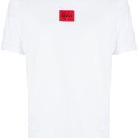 HUGO LOGO-PATCH COTTON T-SHIRT