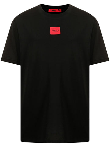 HUGO LOGO-PATCH COTTON T-SHIRT