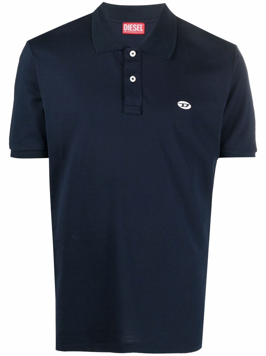 DIESEL EMBROIDERED-LOGO POLO SHIRT