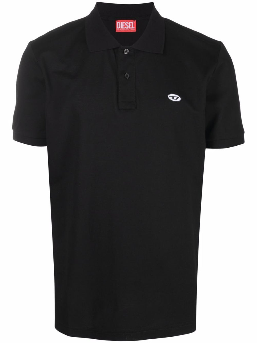 DIESEL EMBROIDERED-LOGO POLO SHIRT