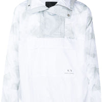 ARMANI EXCHANGE MOTIF-PRINT HOODED ANORAK JACKET