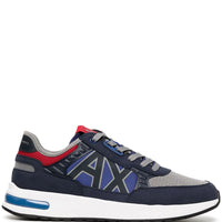 ARMANI EXCHANGE AX LOGO PANELLED LOW-TOP SNEAKERS