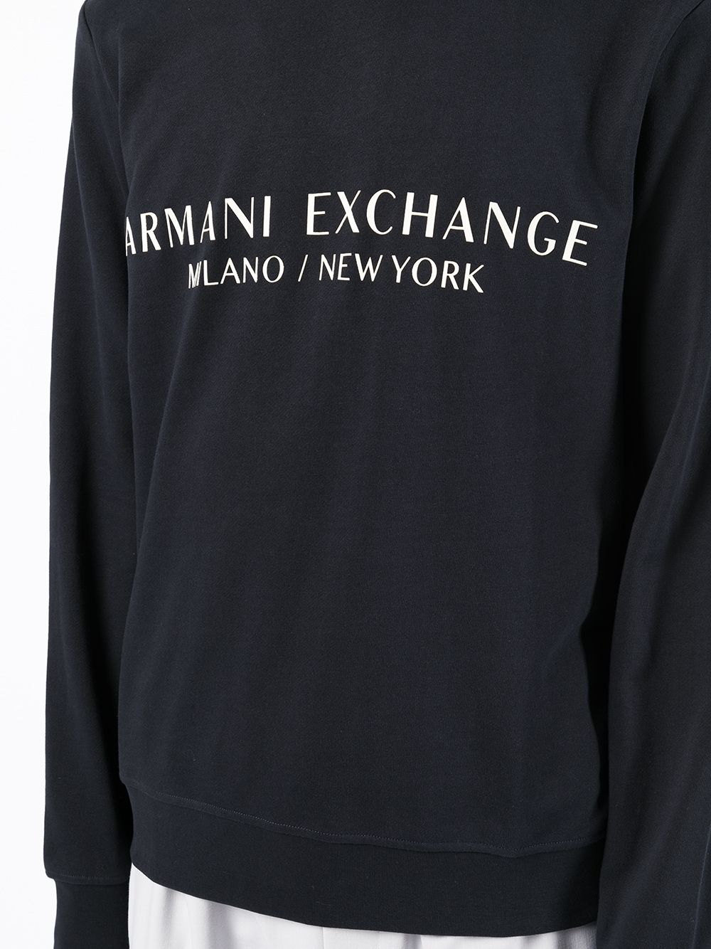 ARMANI EXCHANGE LOGO-PRINT COTTON SWEATSHIRT