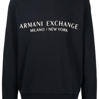 ARMANI EXCHANGE LOGO-PRINT COTTON SWEATSHIRT