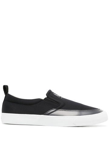 ARMANI EXCHANGE LOGO-PRINT SLIP-ON SNEAKERS