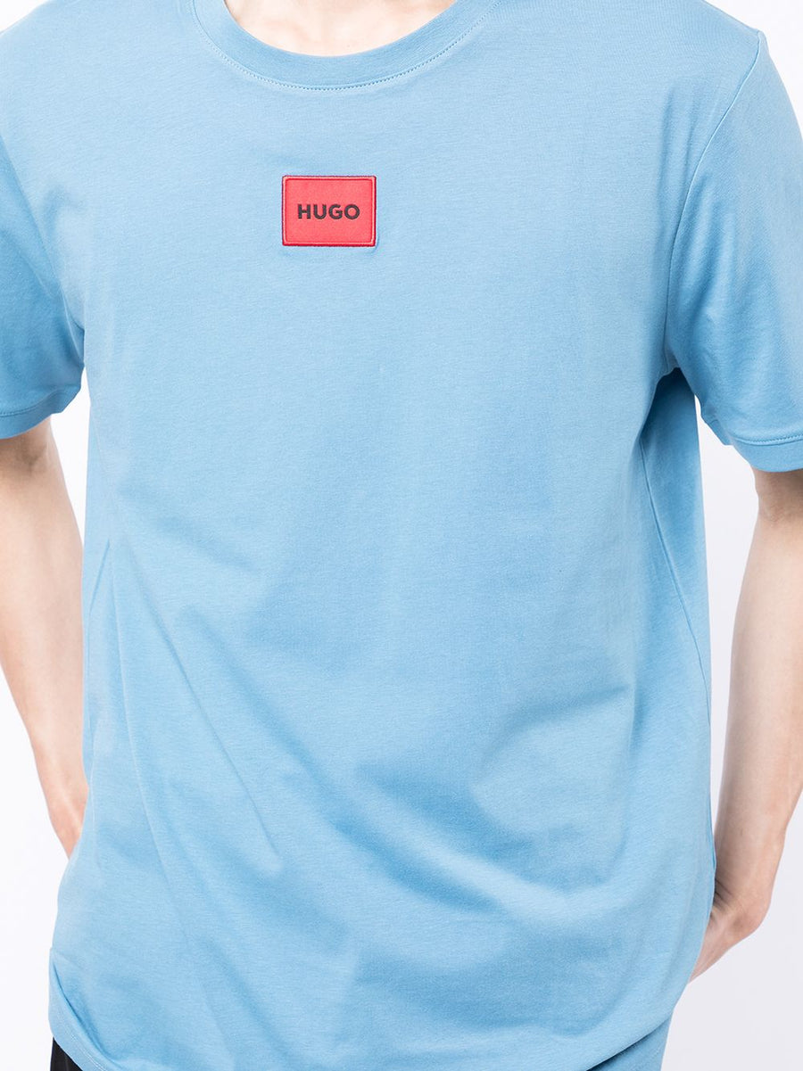 HUGO LOGO-PRINT COTTON T-SHIRT