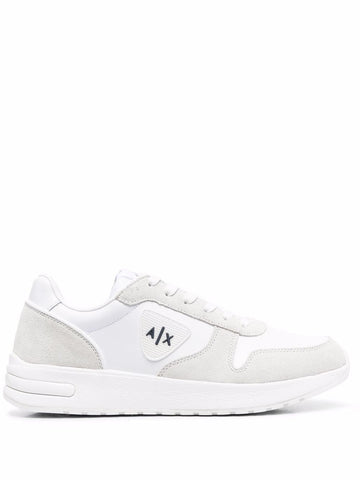 ARMANI EXCHANGE LOGO-PRINT LACE UP TRAINERS