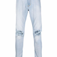 REPRESENT DESTROYER DISTRESSED-EFFECT SLIM JEANS