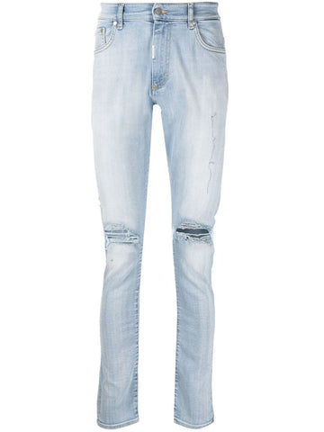 REPRESENT DISTRESSED-EFFECT SKINNY JEANS