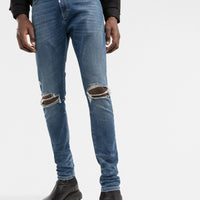 REPRESENT DISTRESSED SKINNY JEANS