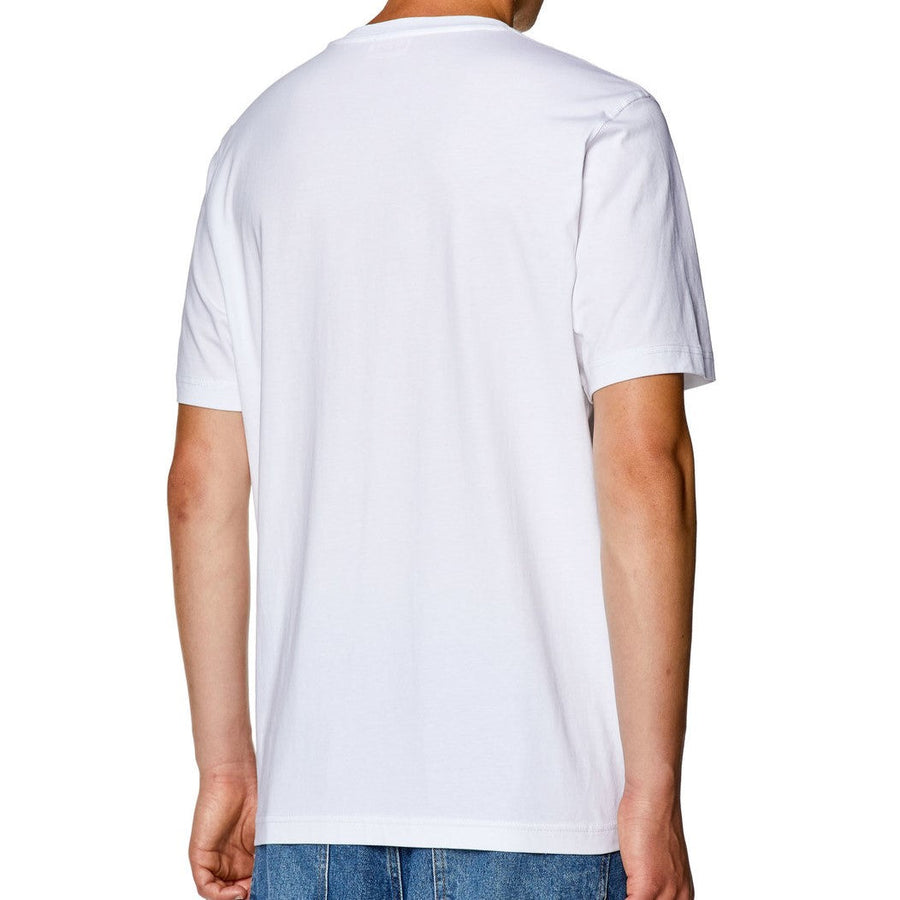 DIESEL T-JUST-NLABEL T-SHIRT WITH LOGO PATCH