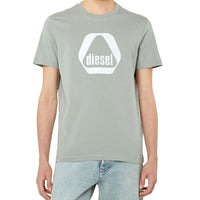 DIESEL T-DIEGOR-G10 T-SHIRT WITH UTILITY LOGO PRINT