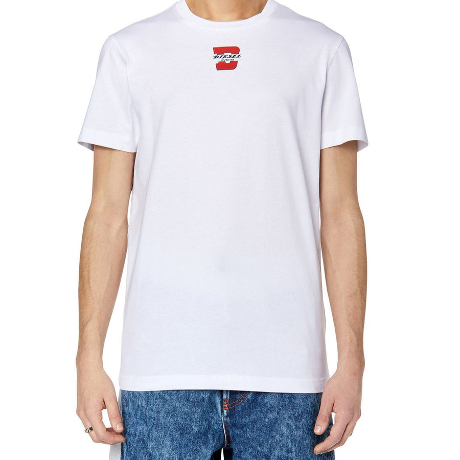 DIESEL T-DIEGOR-K55 T-SHIRT WITH SPLIT D LOGO