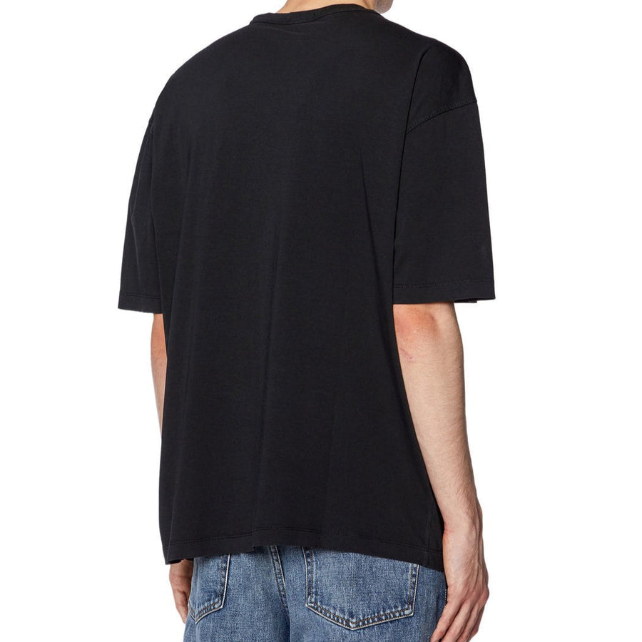 DIESEL T-SHIRT WITH LAYERED FRONT