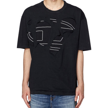 DIESEL T-SHIRT WITH LAYERED FRONT