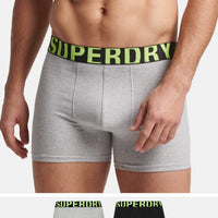 Superdry Organic Cotton Boxer Dual Logo Double Pack