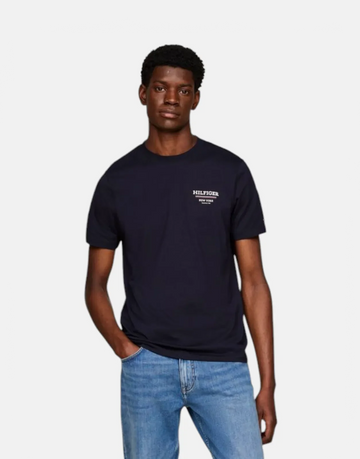 Tommy Hilfiger Global Stripe Navy T-Shirt