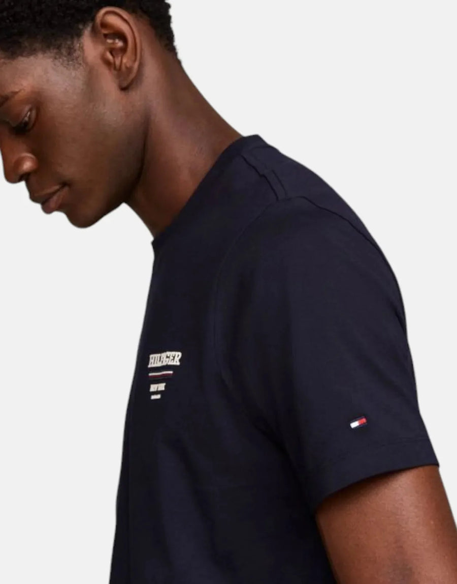 Tommy Hilfiger Global Stripe Navy T-Shirt