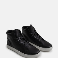 Polo Basic High Top Black Sneakers