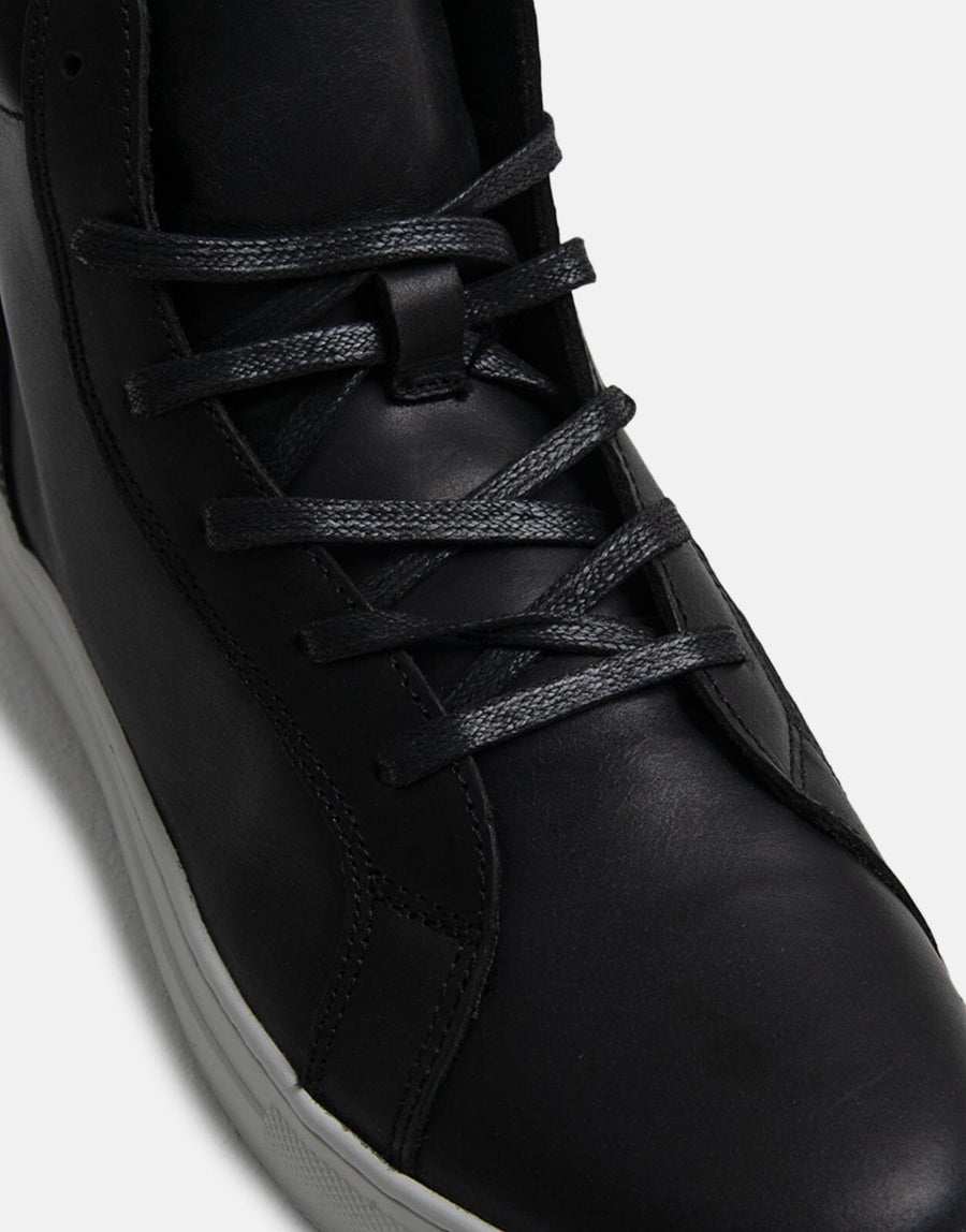 Polo Basic High Top Black Sneakers