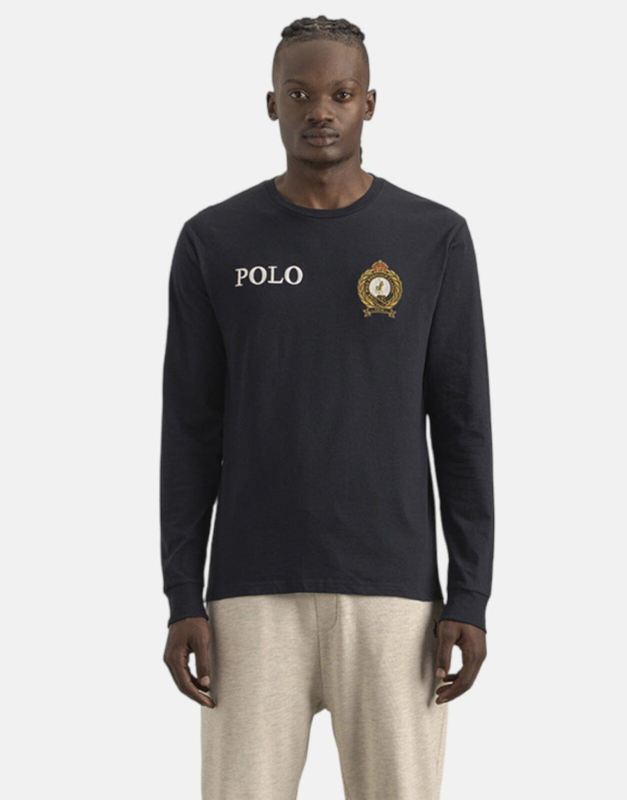 Polo Equestrian Long Sleeve Navy T-Shirt