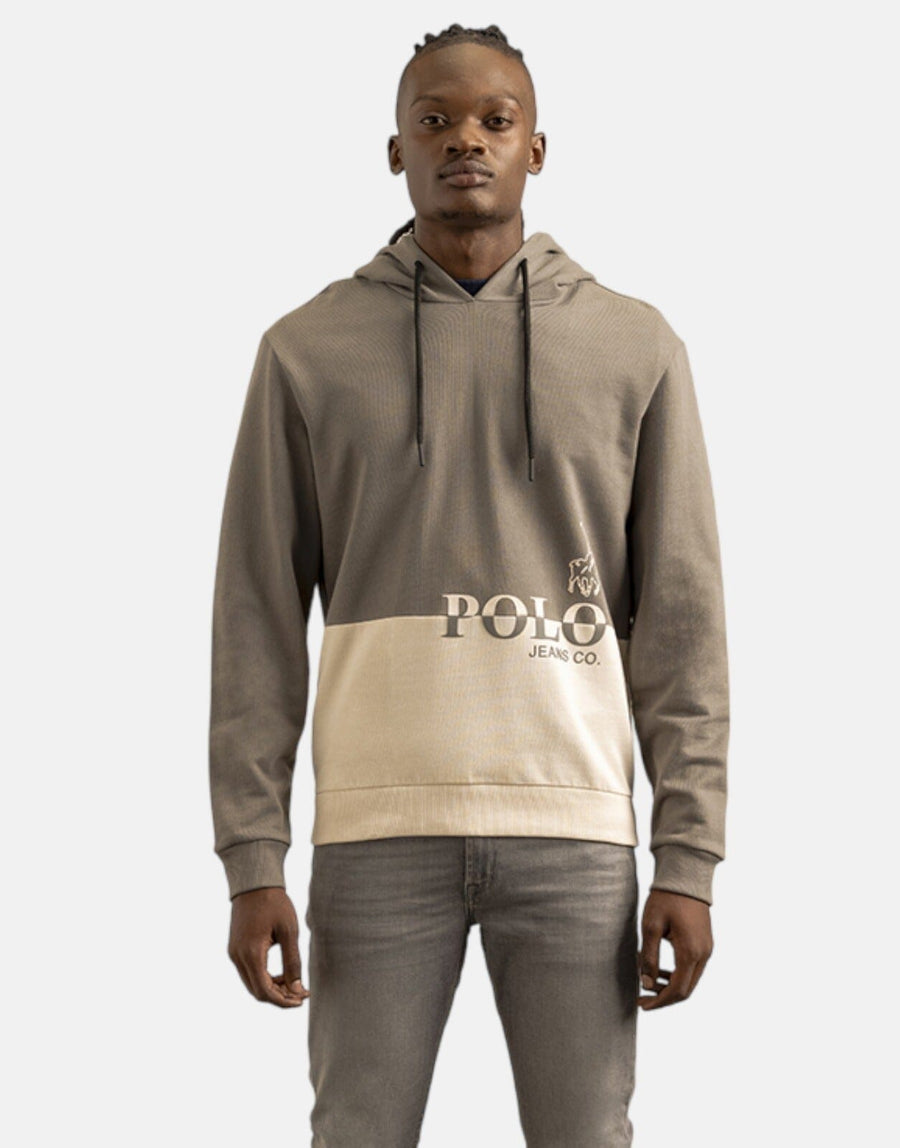 Polo Hooded Long Sleeve Sweatshirt