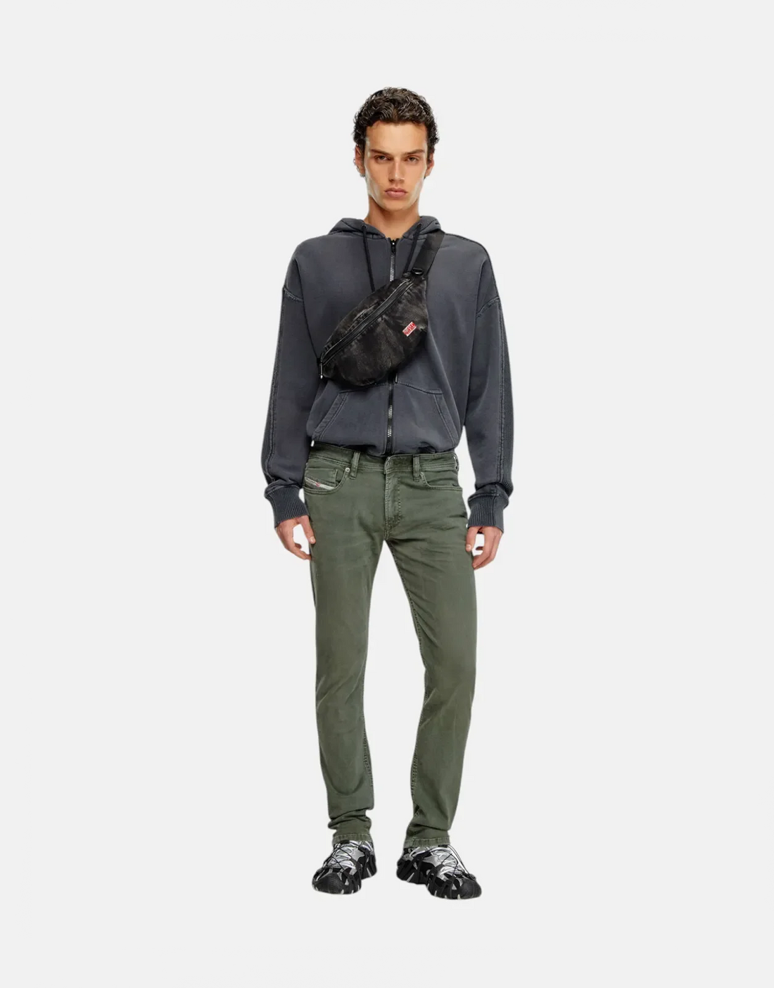 Diesel 1979 Sleenker Pantaloni Mil Green Jeans