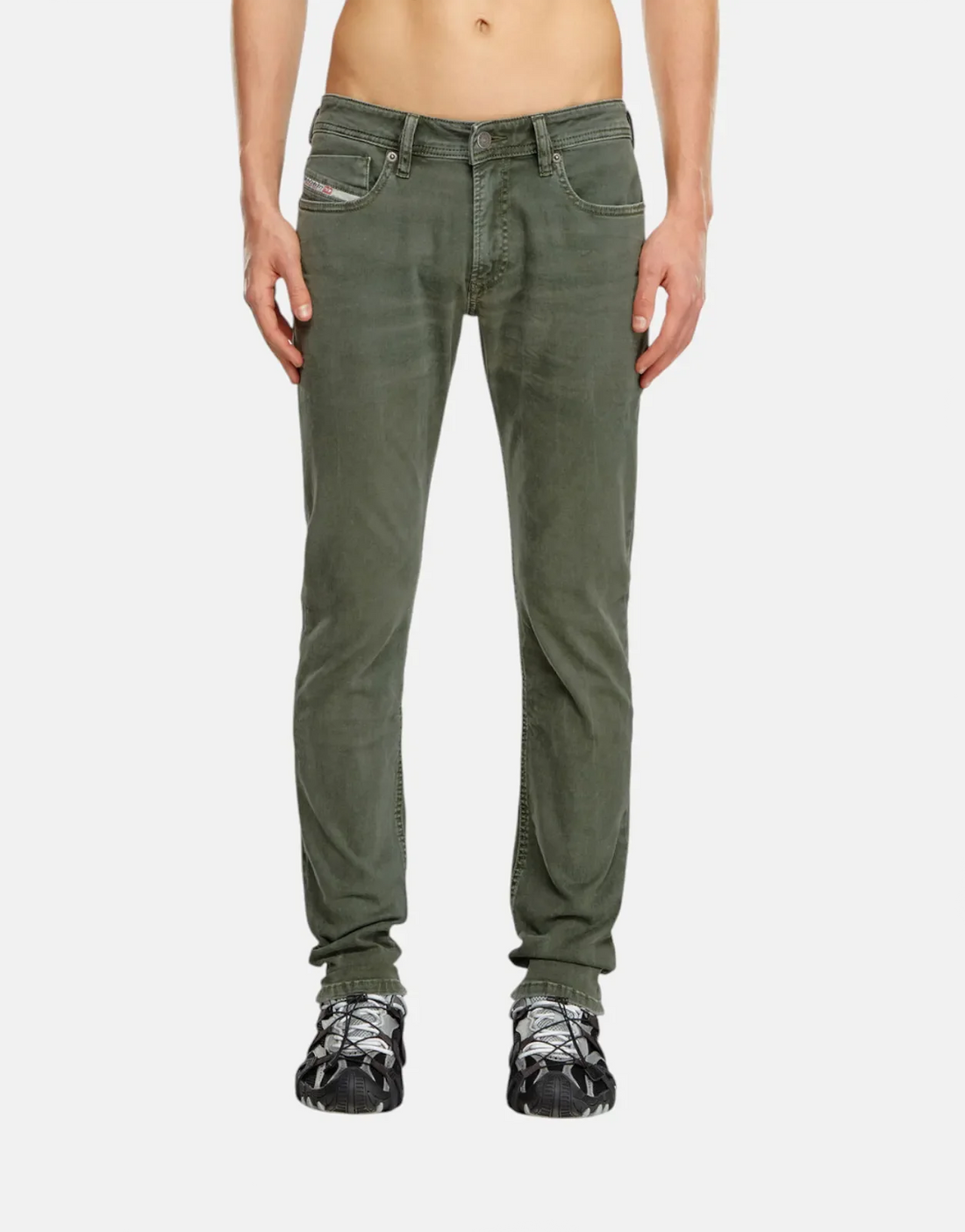 Diesel 1979 Sleenker Pantaloni Mil Green Jeans