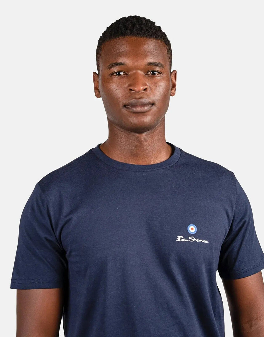 Ben Sherman Blue Target Print T-Shirt