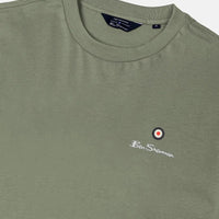 Ben Sherman Green Entry Target Print Crew T-Shirt