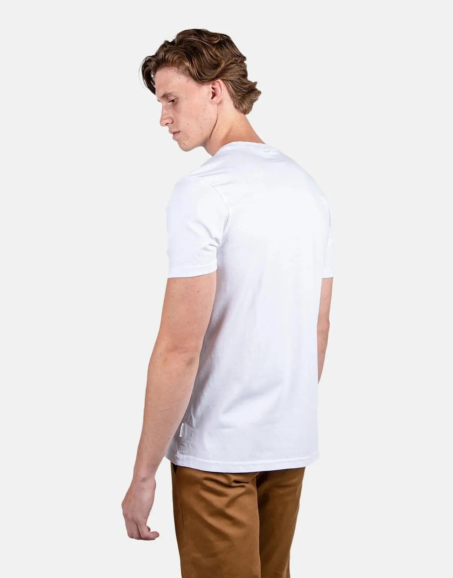 Ben Sherman White Entry Target Print Crew T-Shirt