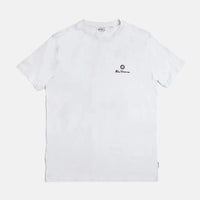 Ben Sherman White Entry Target Print Crew T-Shirt