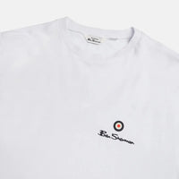 Ben Sherman White Entry Target Print Crew T-Shirt