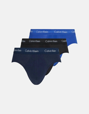 Calvin Klein Hip Brief 3 Pack Underwear Blue