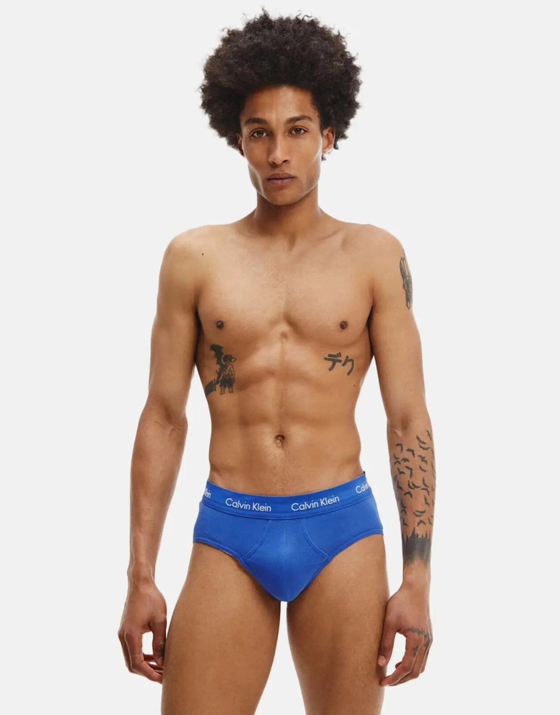 Calvin Klein Hip Brief 3 Pack Underwear Blue