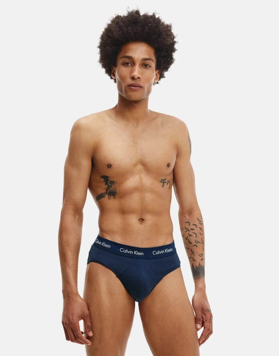 Calvin Klein Hip Brief 3 Pack Underwear Blue