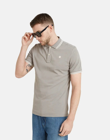 G-Star RAW Dunda Slim Stripe Polo Sharkskin