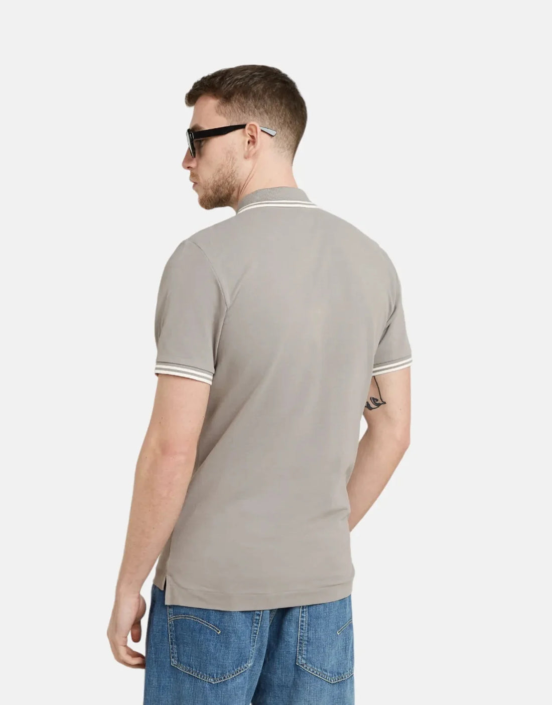 G-Star RAW Dunda Slim Stripe Polo Sharkskin