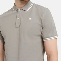 G-Star RAW Dunda Slim Stripe Polo Sharkskin