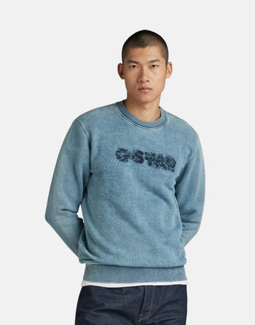 G-Star RAW Distressed Logo Sweatshirt