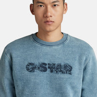 G-Star RAW Distressed Logo Sweatshirt