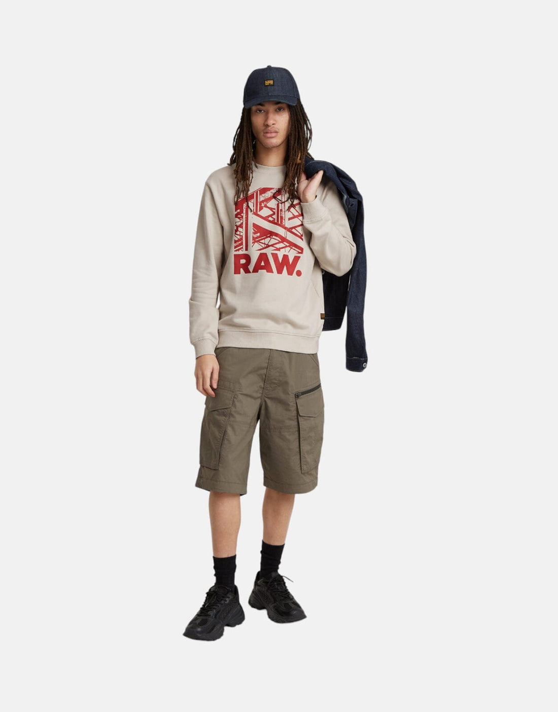 G-Star RAW Construction Sweatshirt Whitebait