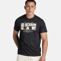 G-Star RAW Oblique Black Logo T-Shirt