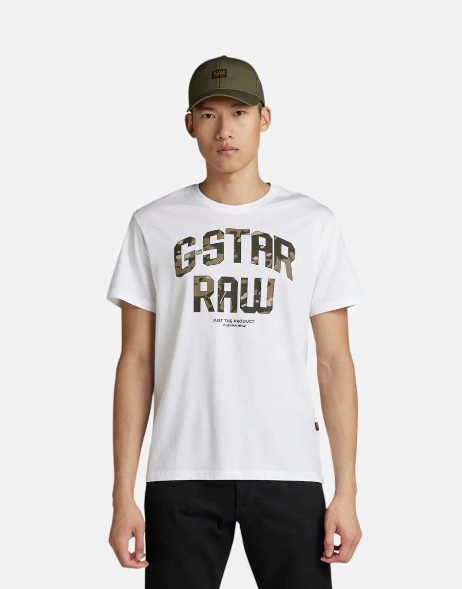 G-Star RAW Camo Artwork White T-Shirt