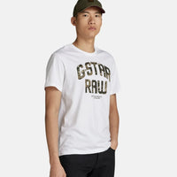 G-Star RAW Camo Artwork White T-Shirt