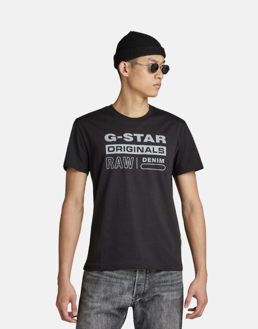 G-Star RAW Reflective Originals T-Shirt Dk Black