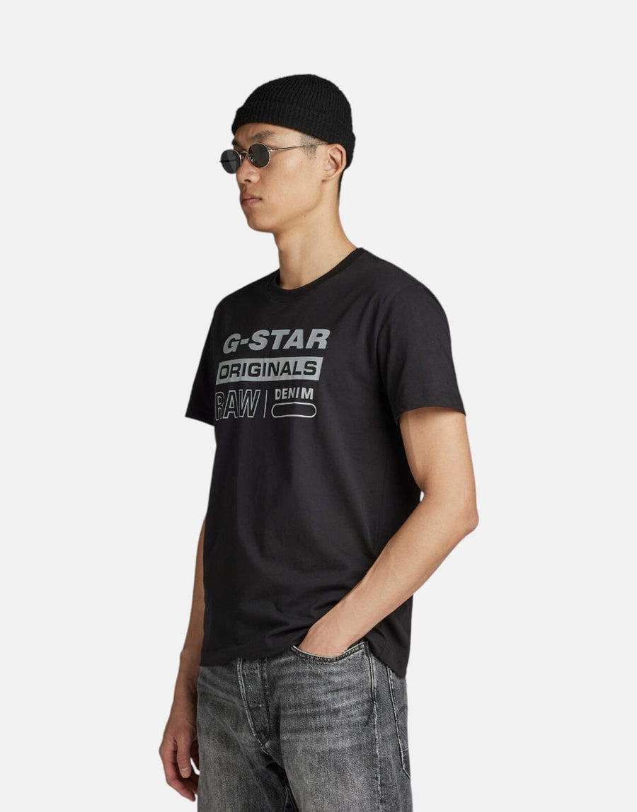 G-Star RAW Reflective Originals T-Shirt Dk Black