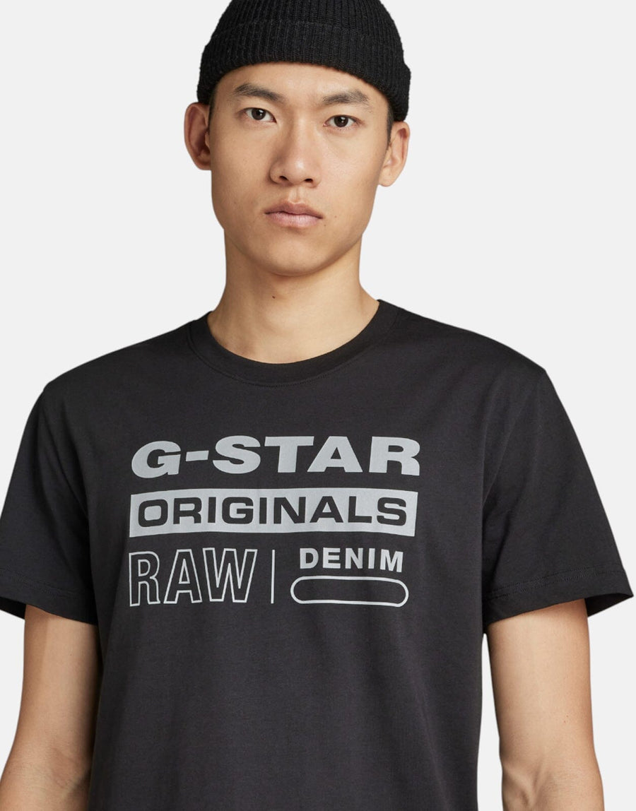 G-Star RAW Reflective Originals T-Shirt Dk Black