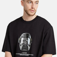 G-Star RAW Mask Graphic Boxy Black T-Shirt